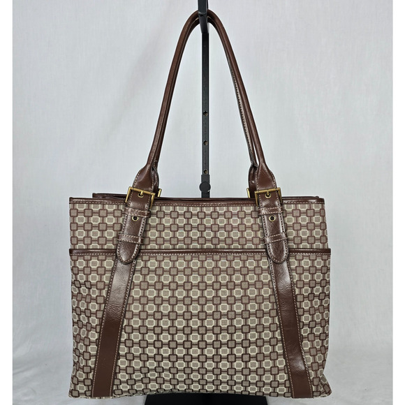 Nine West Tote Brown Tones 15" x 5" x 11" - Picture 1 of 16